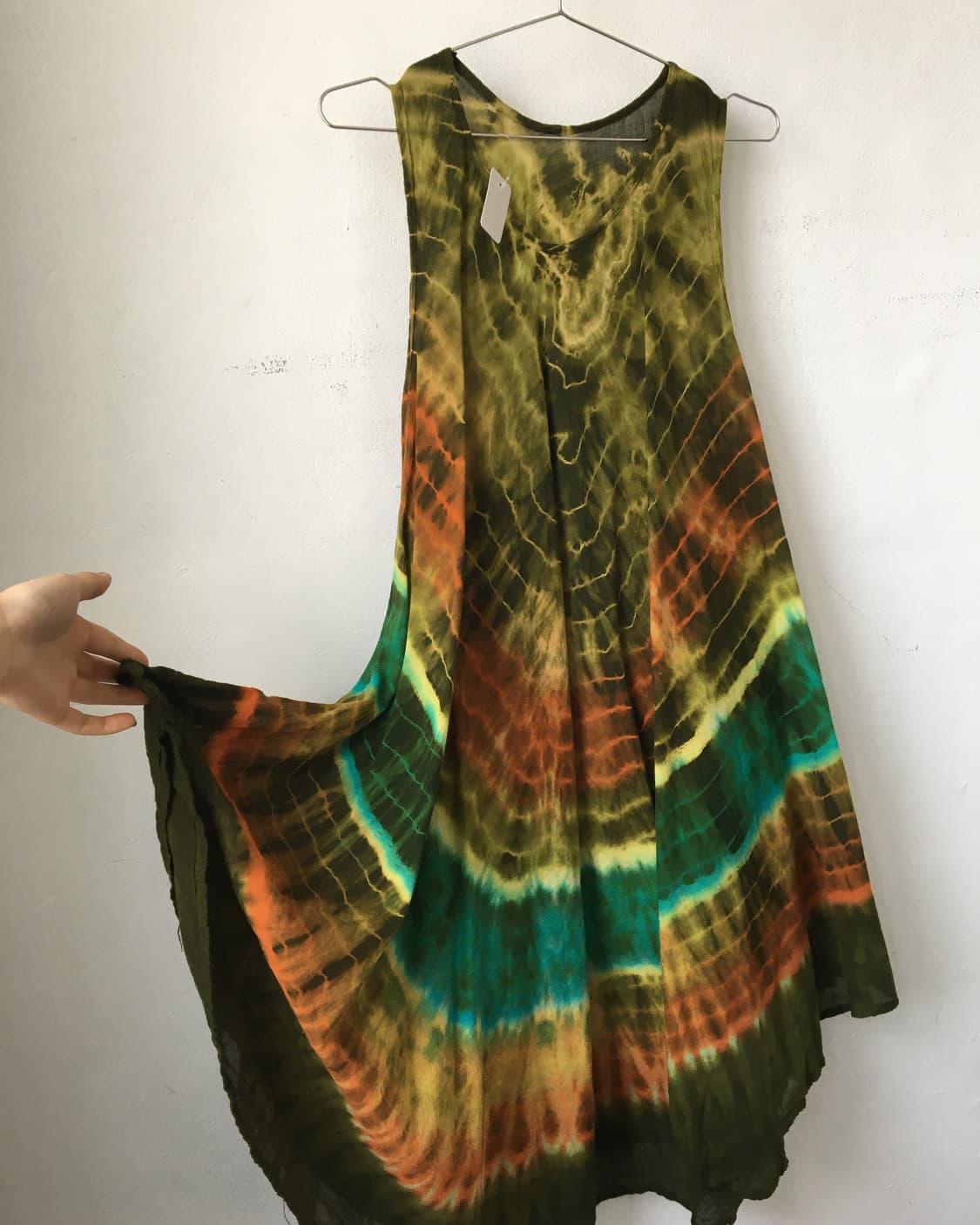 Ethnic mood dyed unbalanced sleeveless 상품이미지4