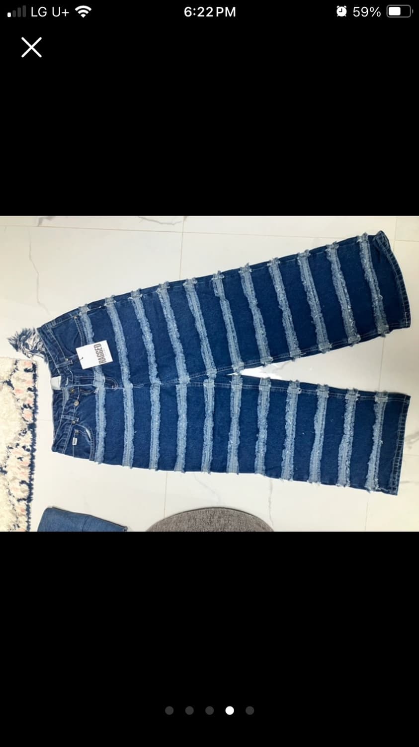 ragged priest 래그드프리스트 택달린 새거 청바지 상품이미지4