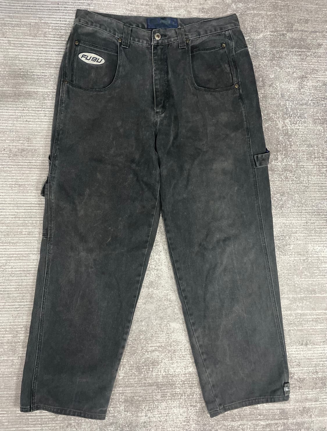 90s old school FUBU 흑청카펜터 상품이미지1
