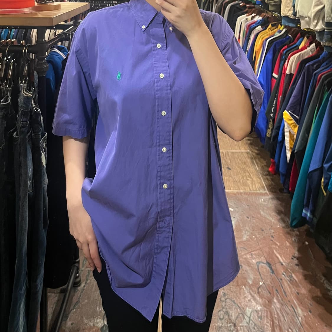 [HI] 폴로 반팔셔츠 퍼플 상품이미지1