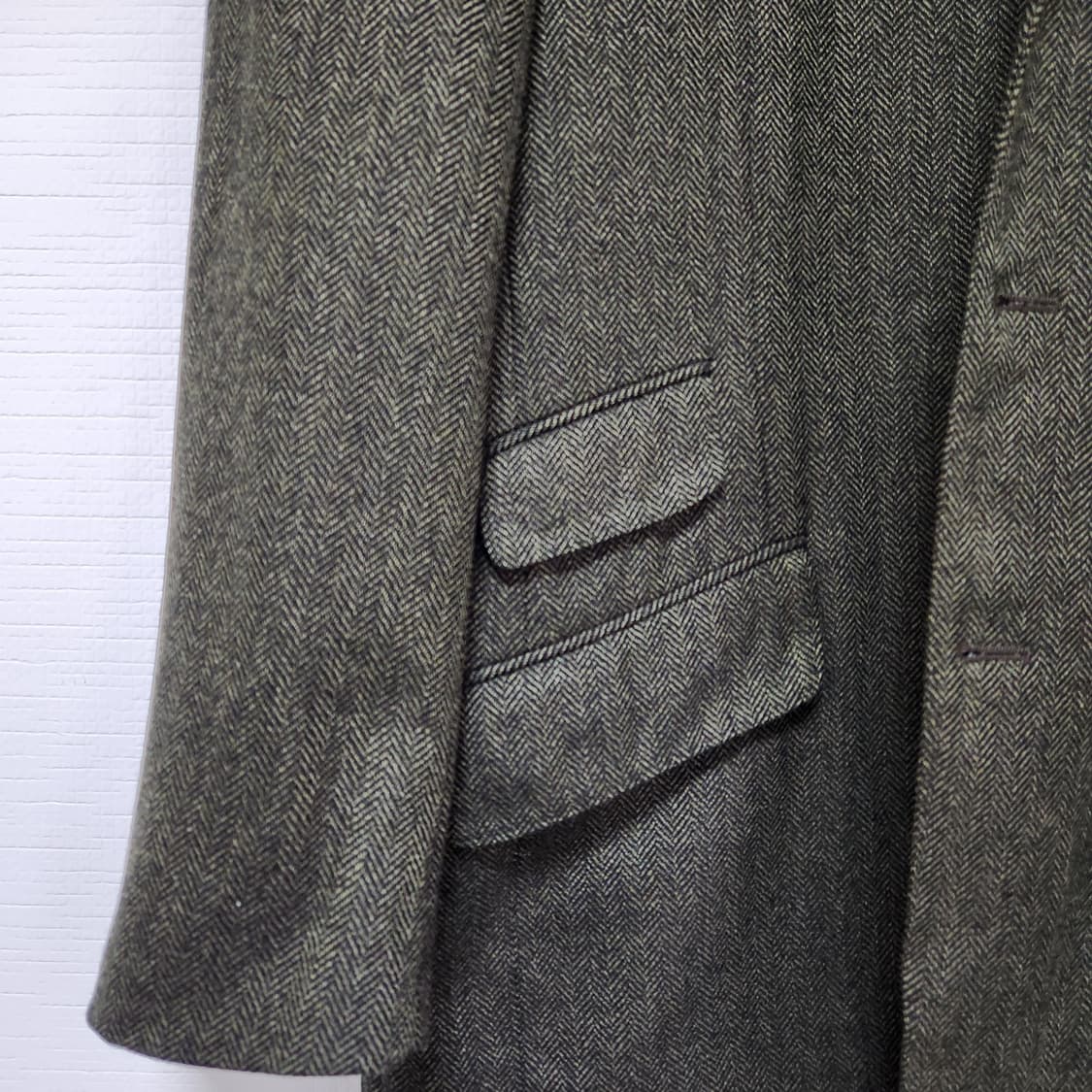 90s 폴 스튜어트 울 캐시미어 3버튼 스포츠 자켓(JAPANmade) 상품이미지4