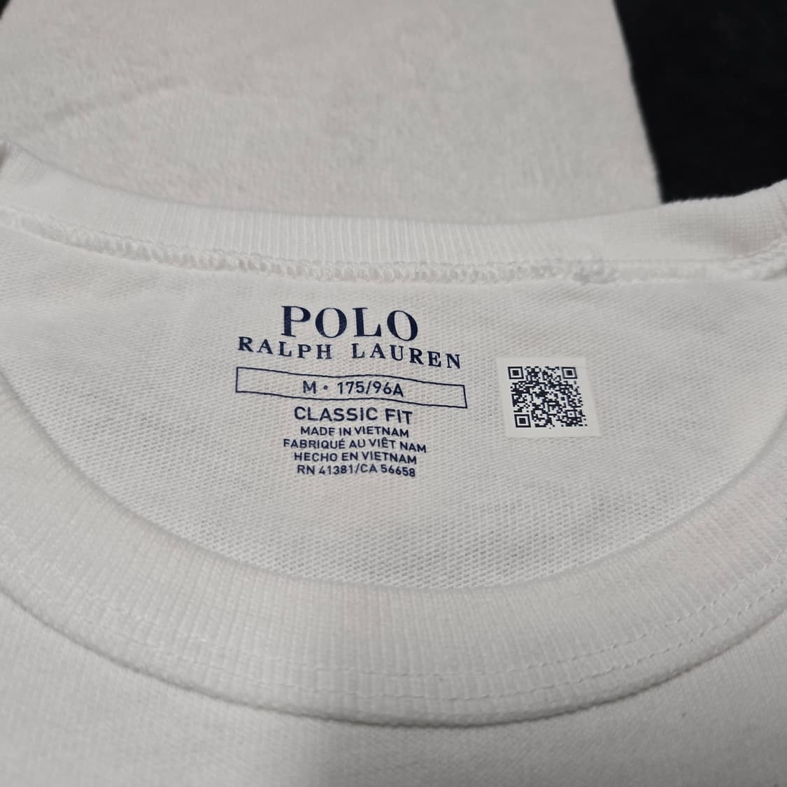 M 폴로랄프로렌 헤비웨이트 긴팔티셔츠 롱슬리브 화이트 상품이미지3