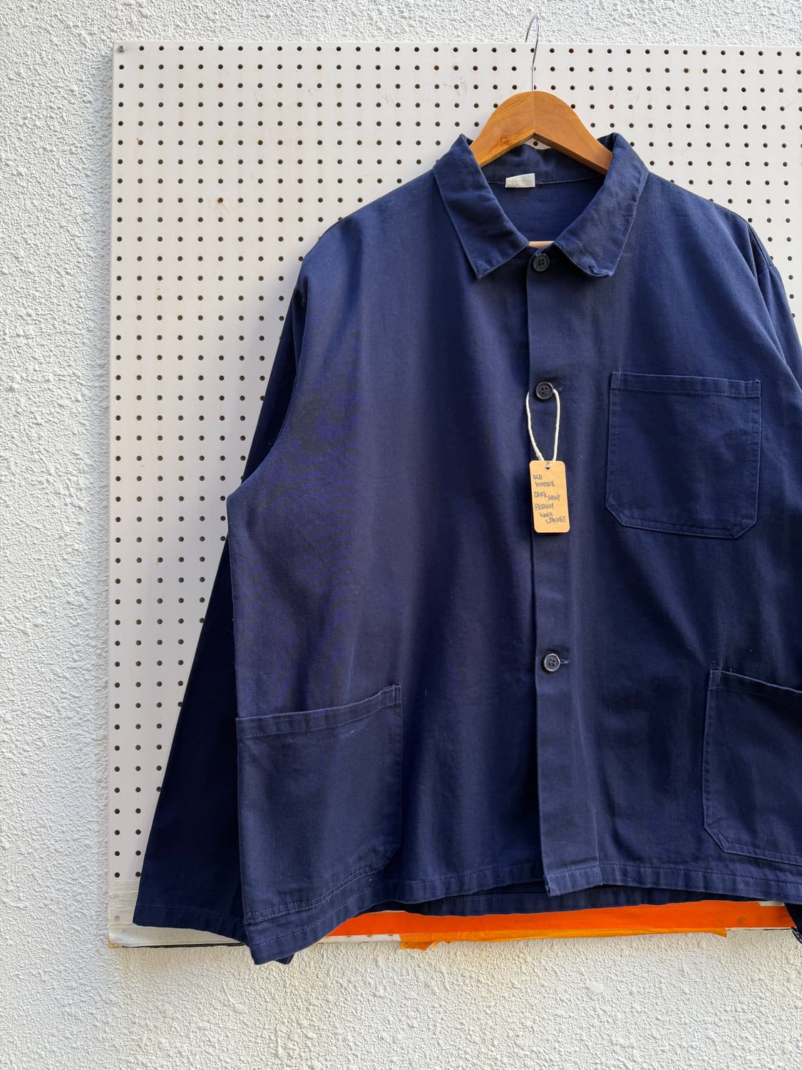 OLD EURO VINTAGE DARK NAVY WORK 프렌치워크자켓 상품이미지3