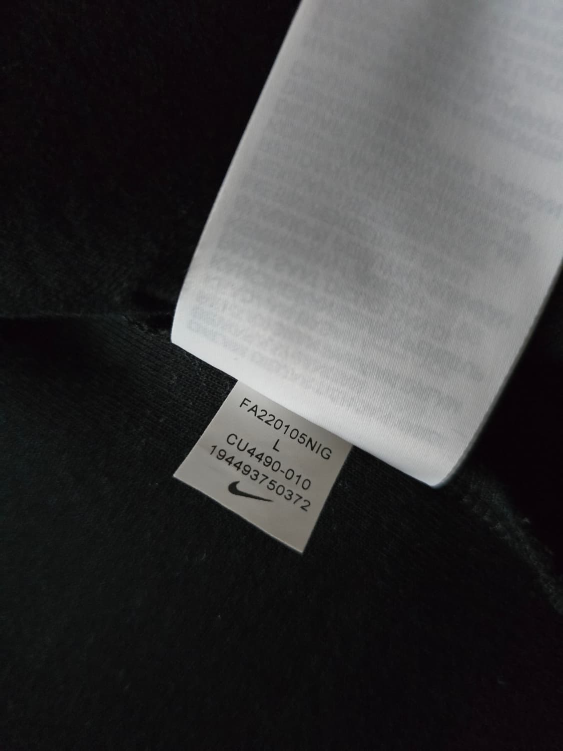 나이키 테크 플리스 후디 집업 블랙 L  V시즌 상품이미지6