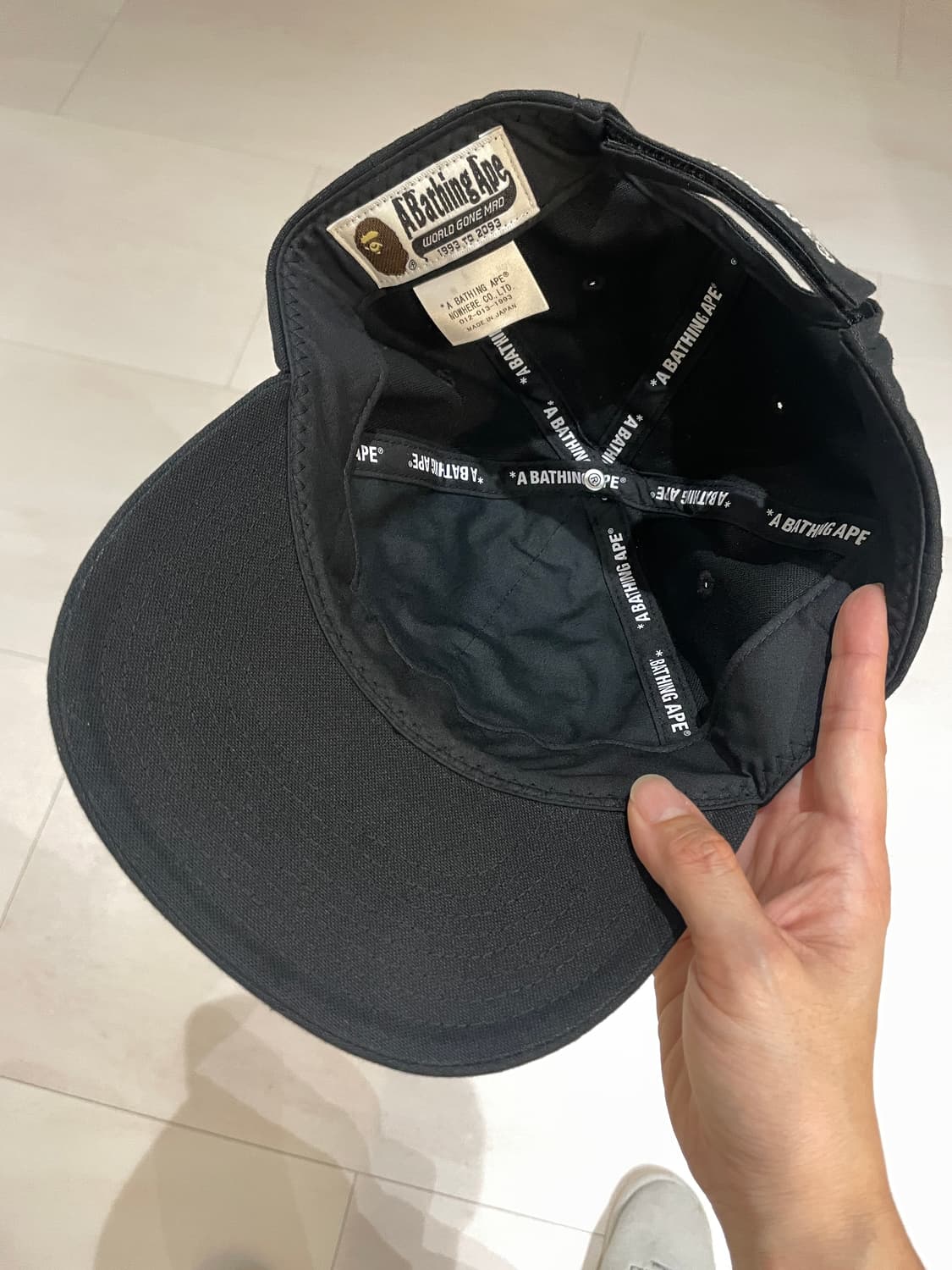 BAPE 베이프 솔리드 슬로건 캡 모자 25SS 상품이미지2