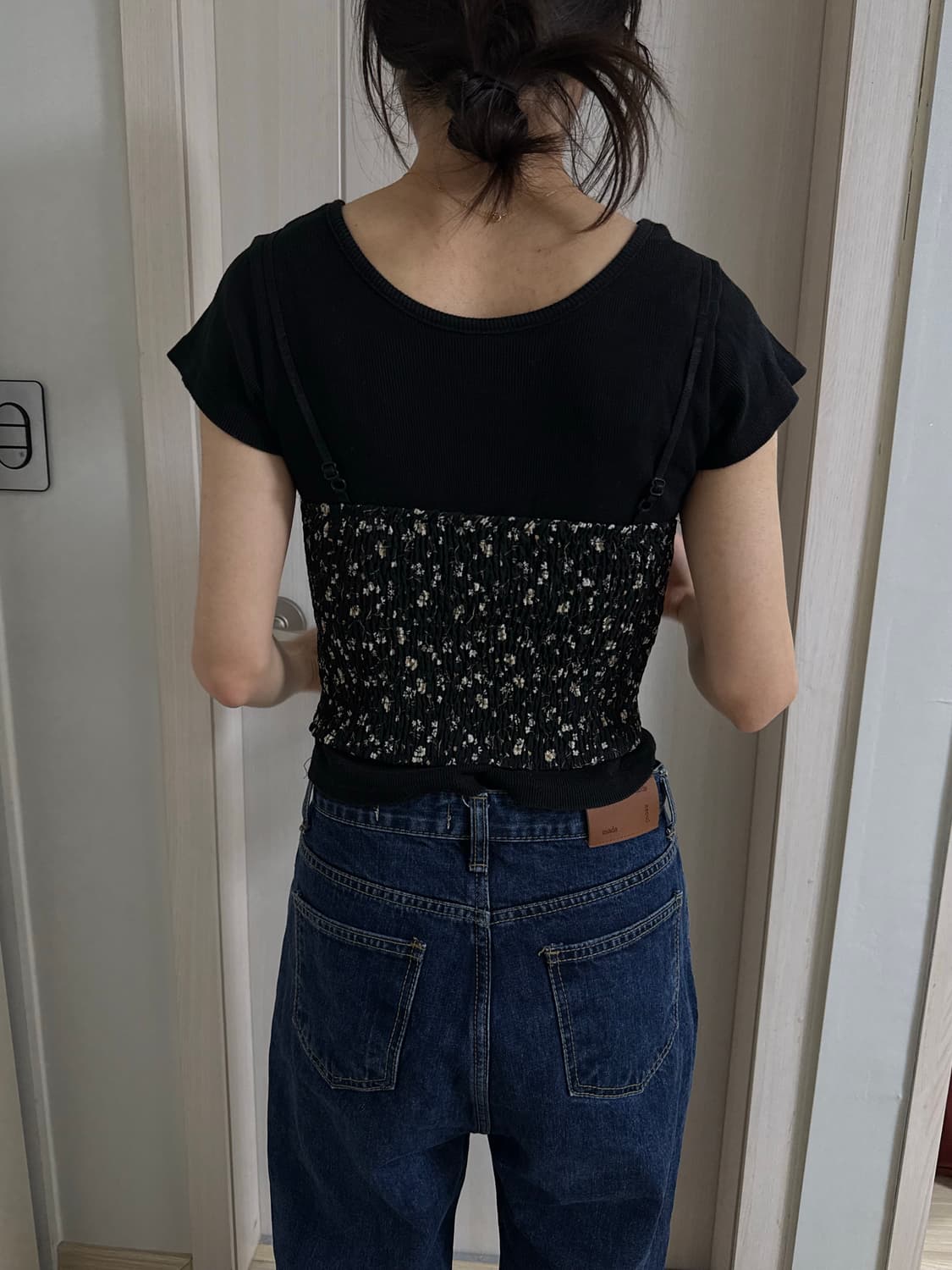 잔꽃 패턴 뷔스티에 코디셋🖤 상품이미지2