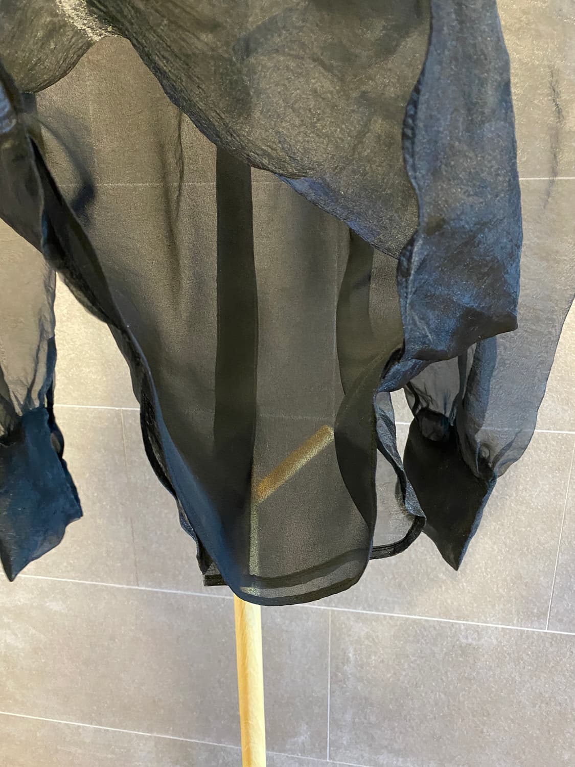 ZARA 자라 오간자 볼륨 시스루 블라우스 상품이미지5