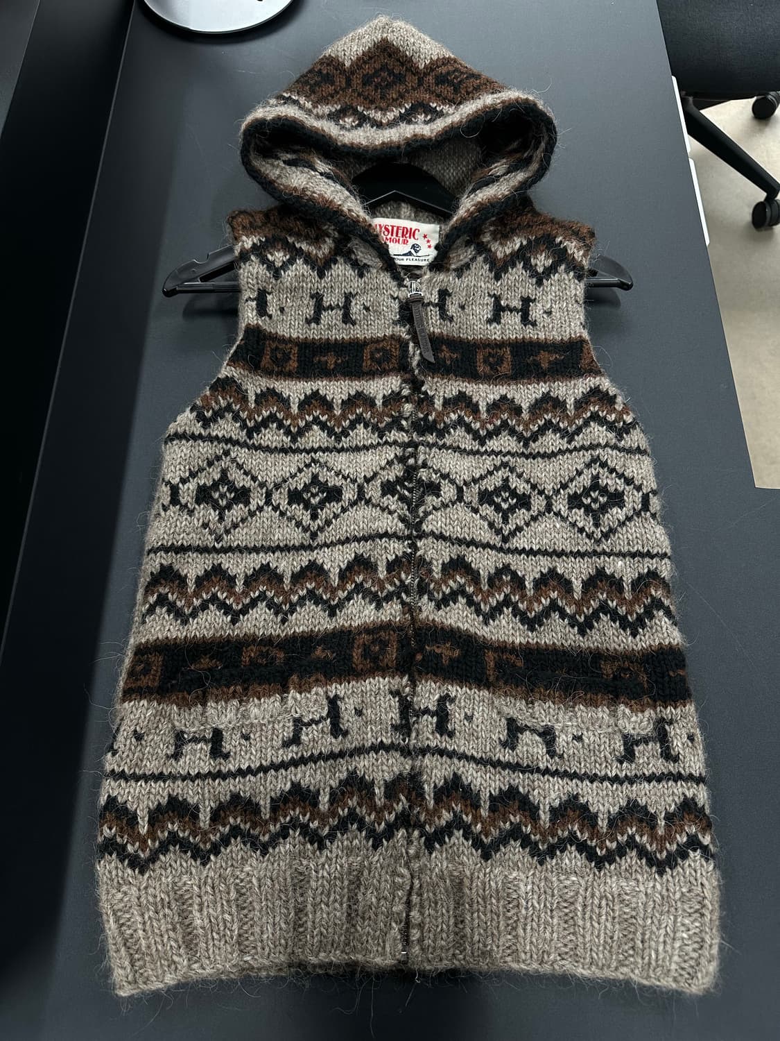 히스테릭글래머 히스걸 코위찬노르딕 울 후드니트 베스트 상품이미지8