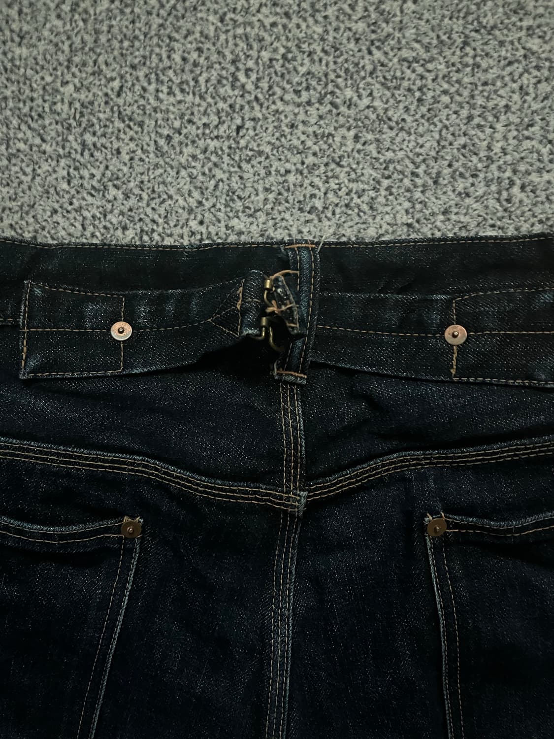 타임원클로딩 엣라코 Lot 107 구형 악수탭 데님팬츠 32 상품이미지6