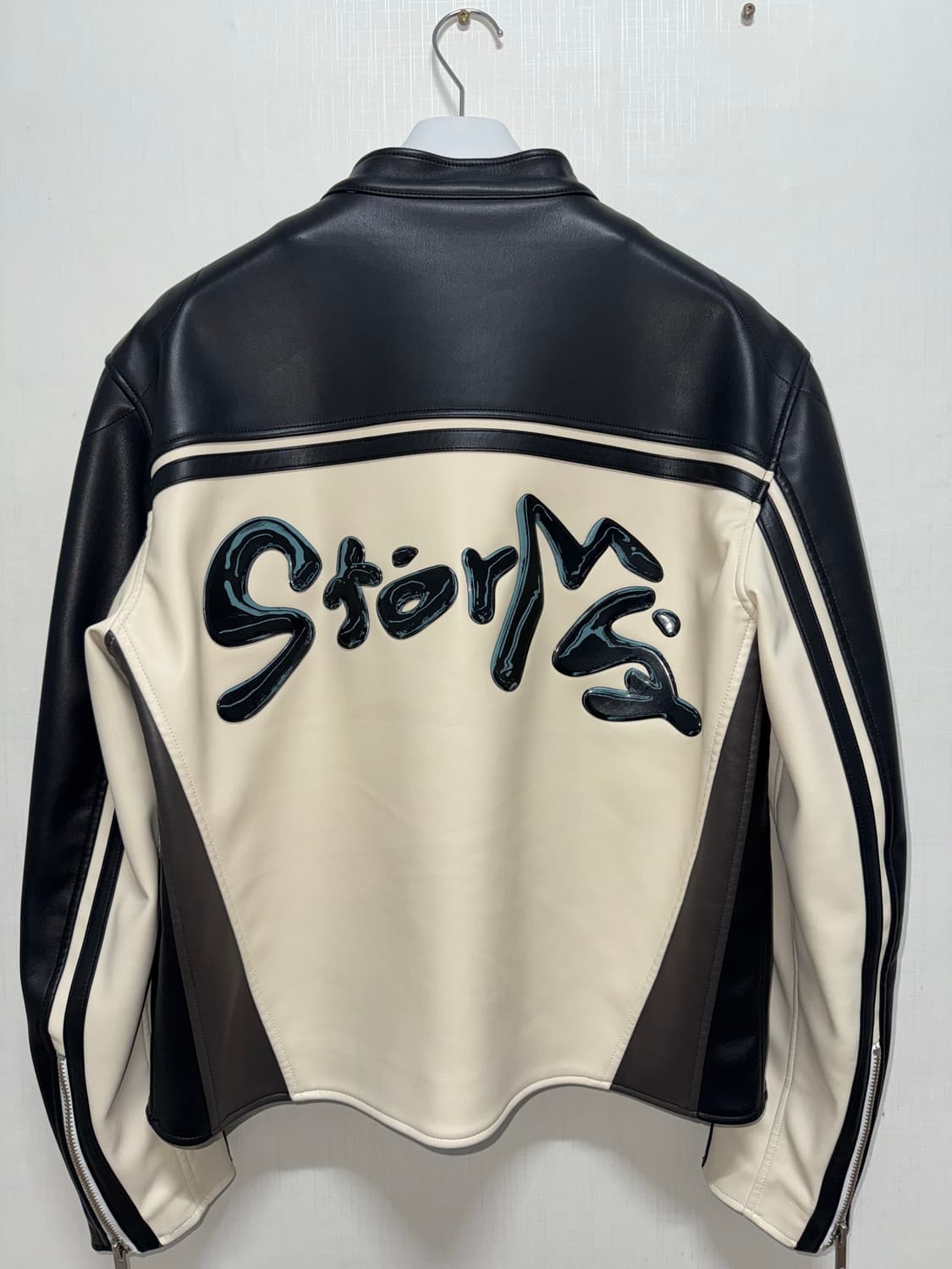 민타임 레더자켓 블랙 (L) 상품이미지3