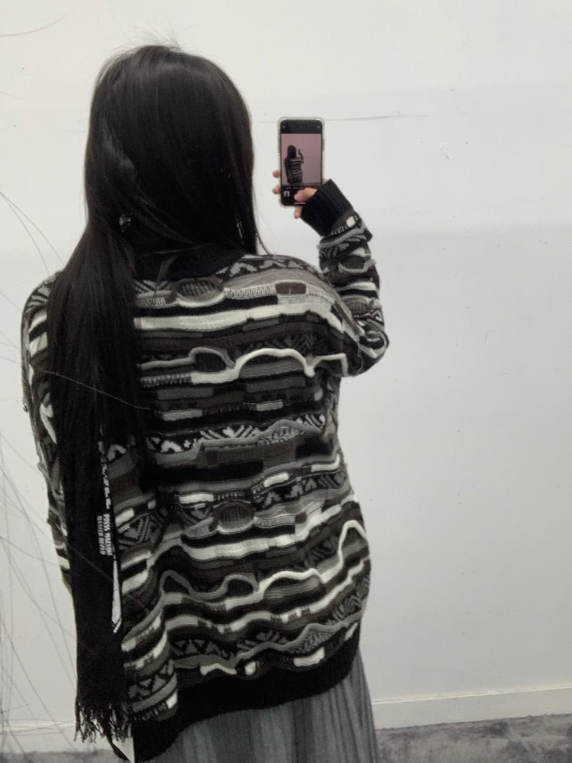 케이블 패턴 가디건 상품이미지2