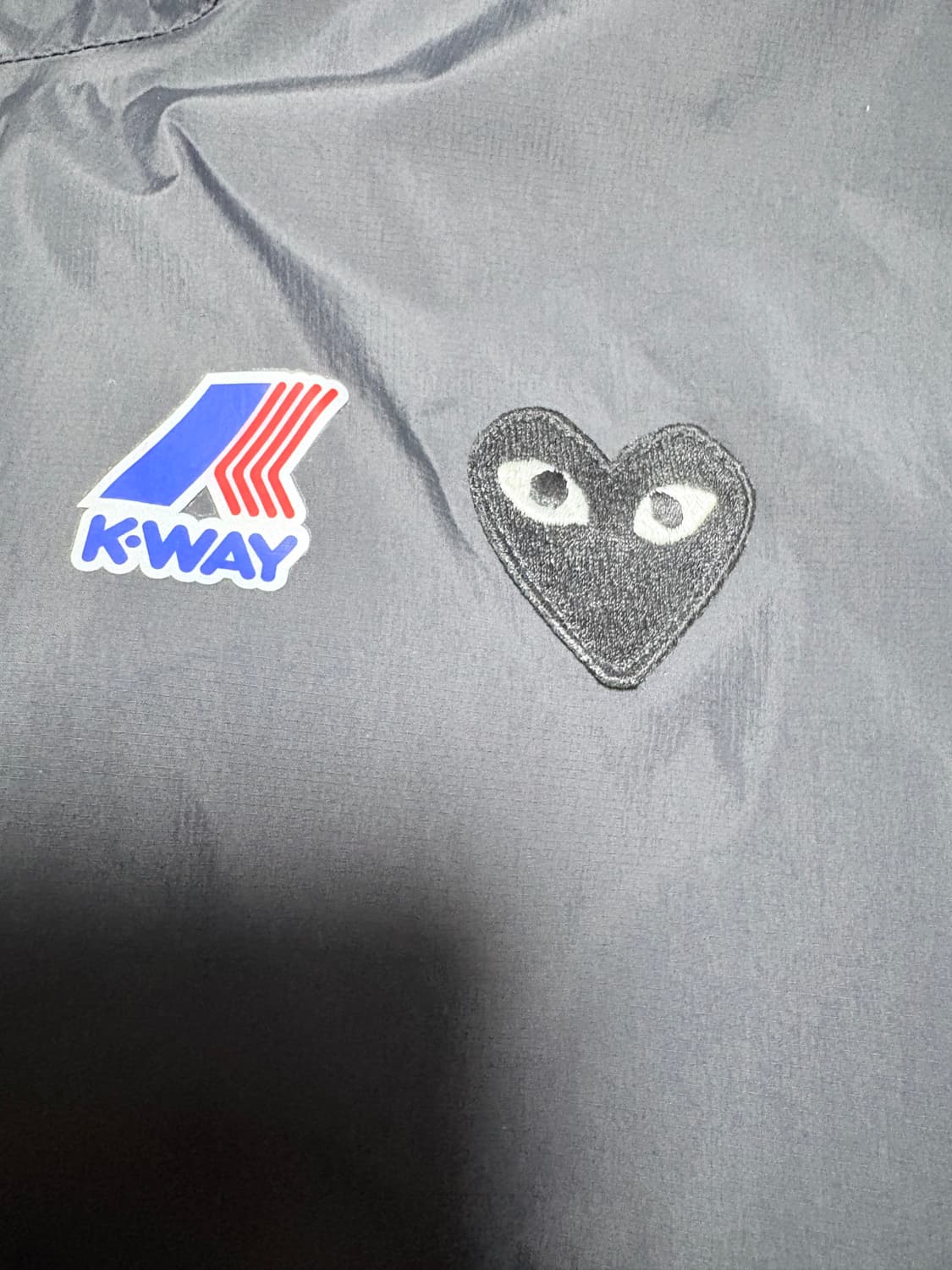 꼼데가르송x kway 바람막이 xl 상품이미지4