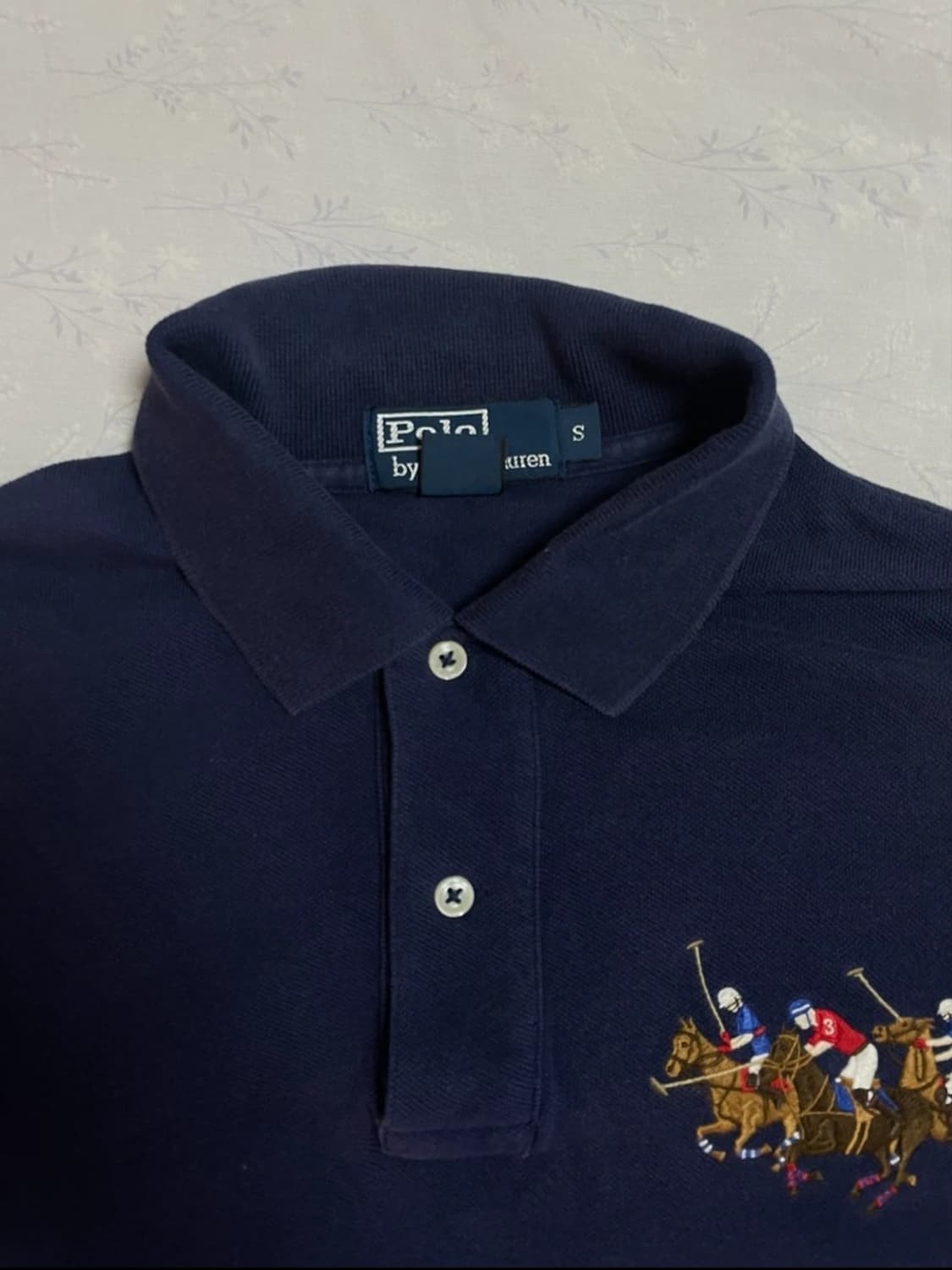 Polo Ralph Lauren 폴로경기 자수로고 카라셔츠 네이비 상품이미지2