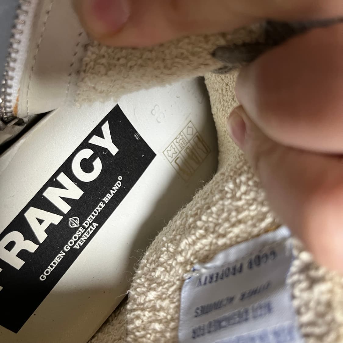 골든구스 하이탑 스니커즈 화이트 실버 38 상품이미지7