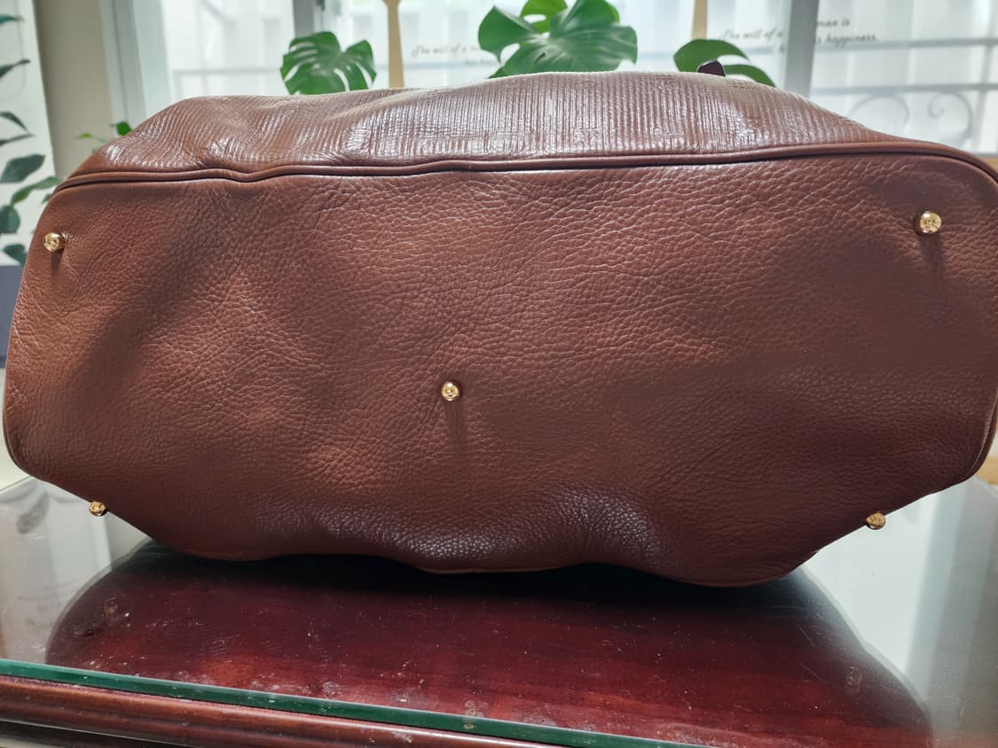 (새상품)타임 브라운 소가죽 보스턴백 상품이미지6