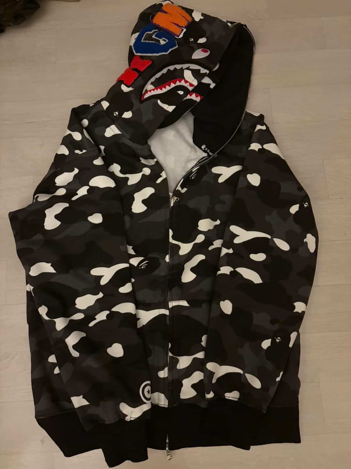 정품 베이프 후드집업 (모자 2개) 상품이미지1