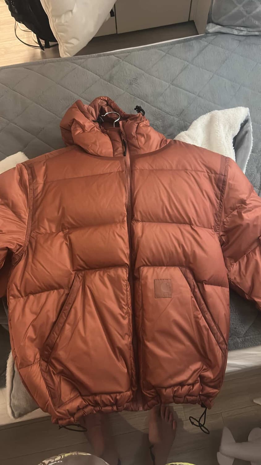 칼하트 루시드 자켓 에쉬핑크 패딩 상품이미지3