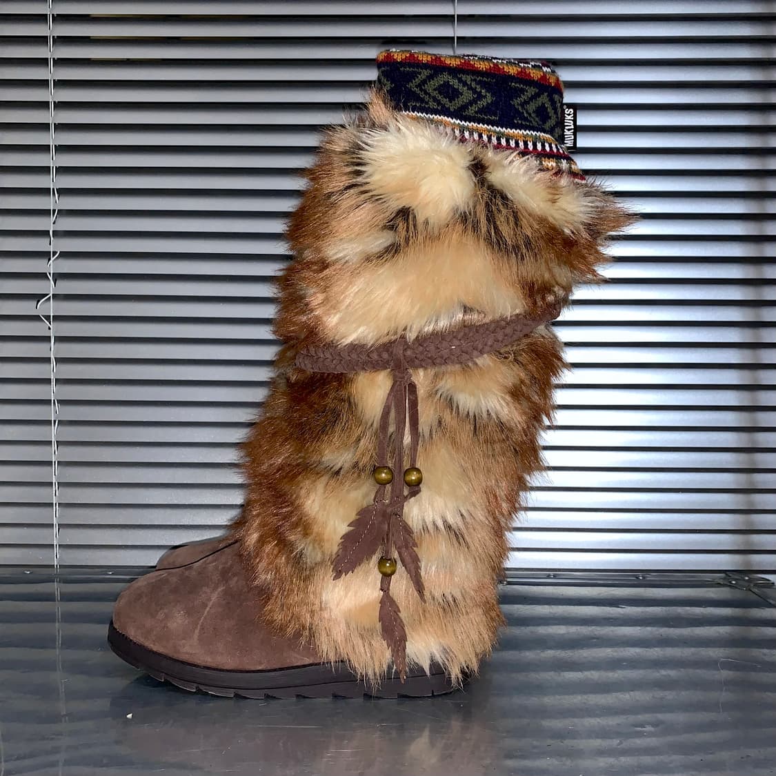 MUK LUKS 롱 퍼 랩 부츠 상품이미지3