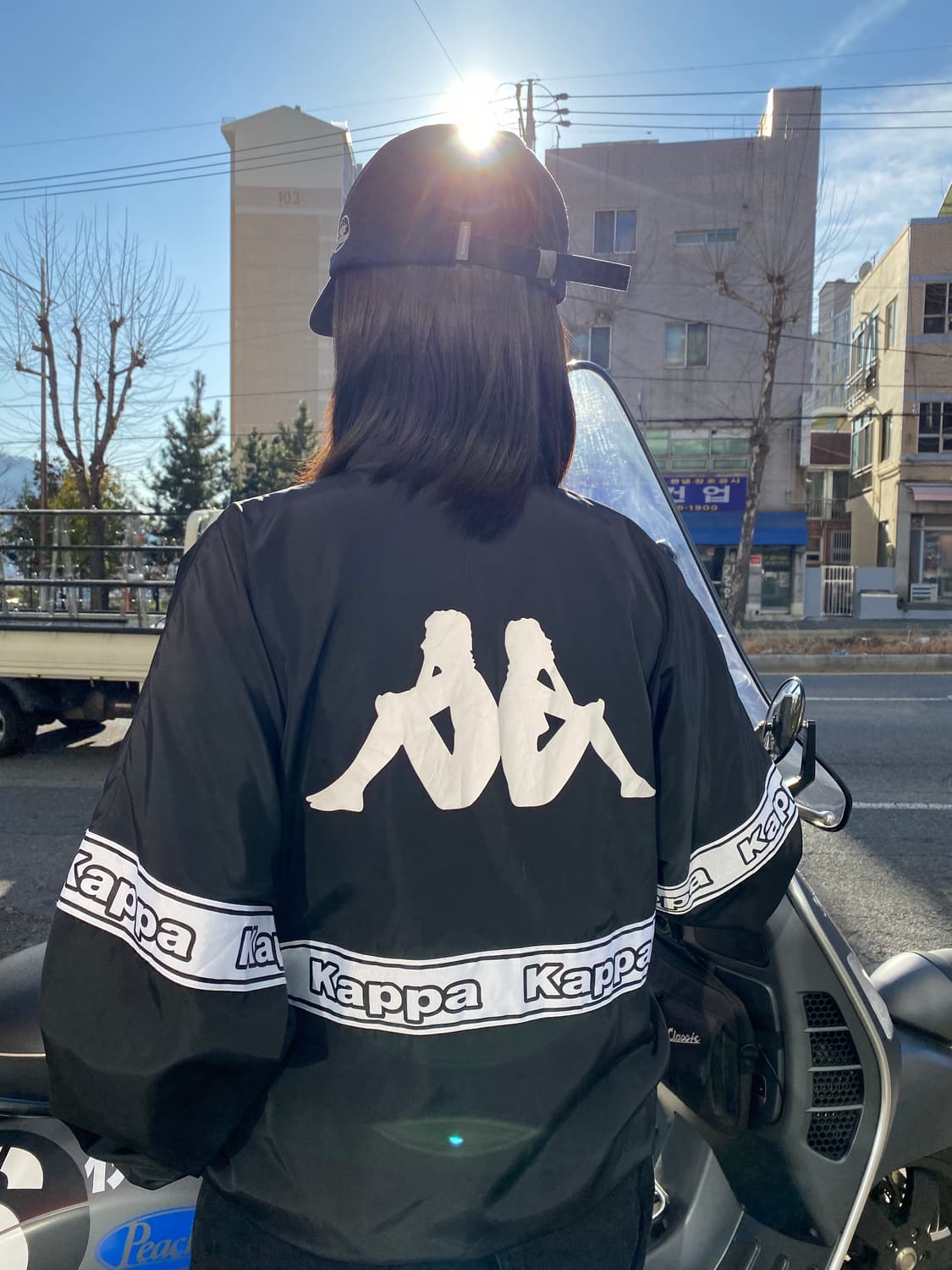 카파(Kappa) 빅로고 테이핑 바람막이 재킷 상품이미지1