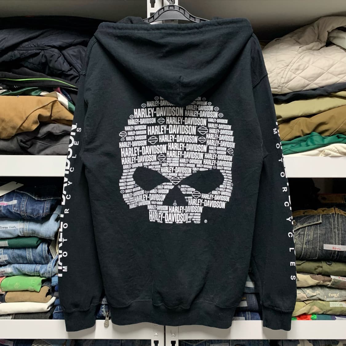 [S] 할리데이비슨 프린팅 후드집업 상품이미지3