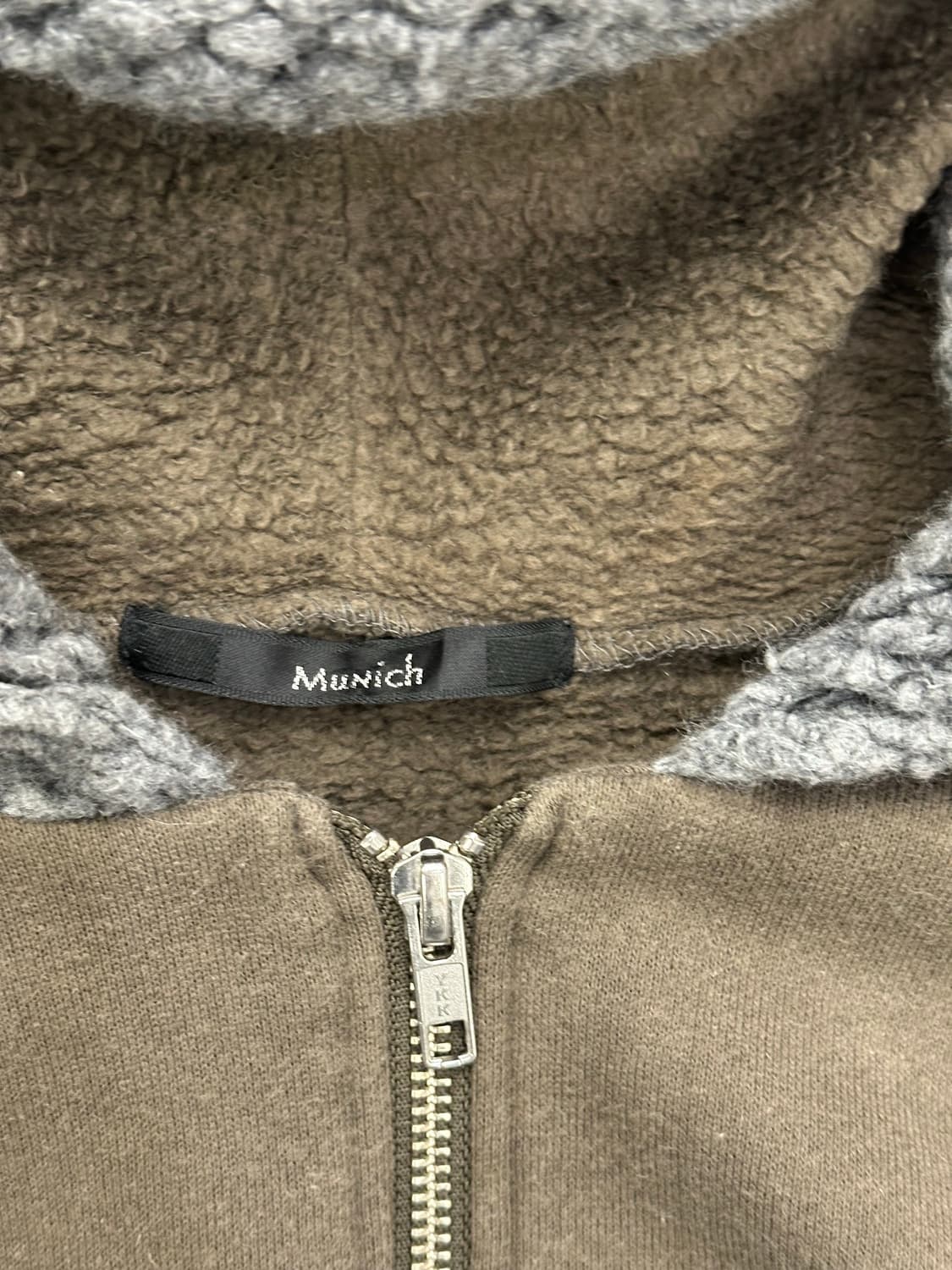 OS)Japanese vintage 여성 플리스 니트 후드집업 상품이미지3