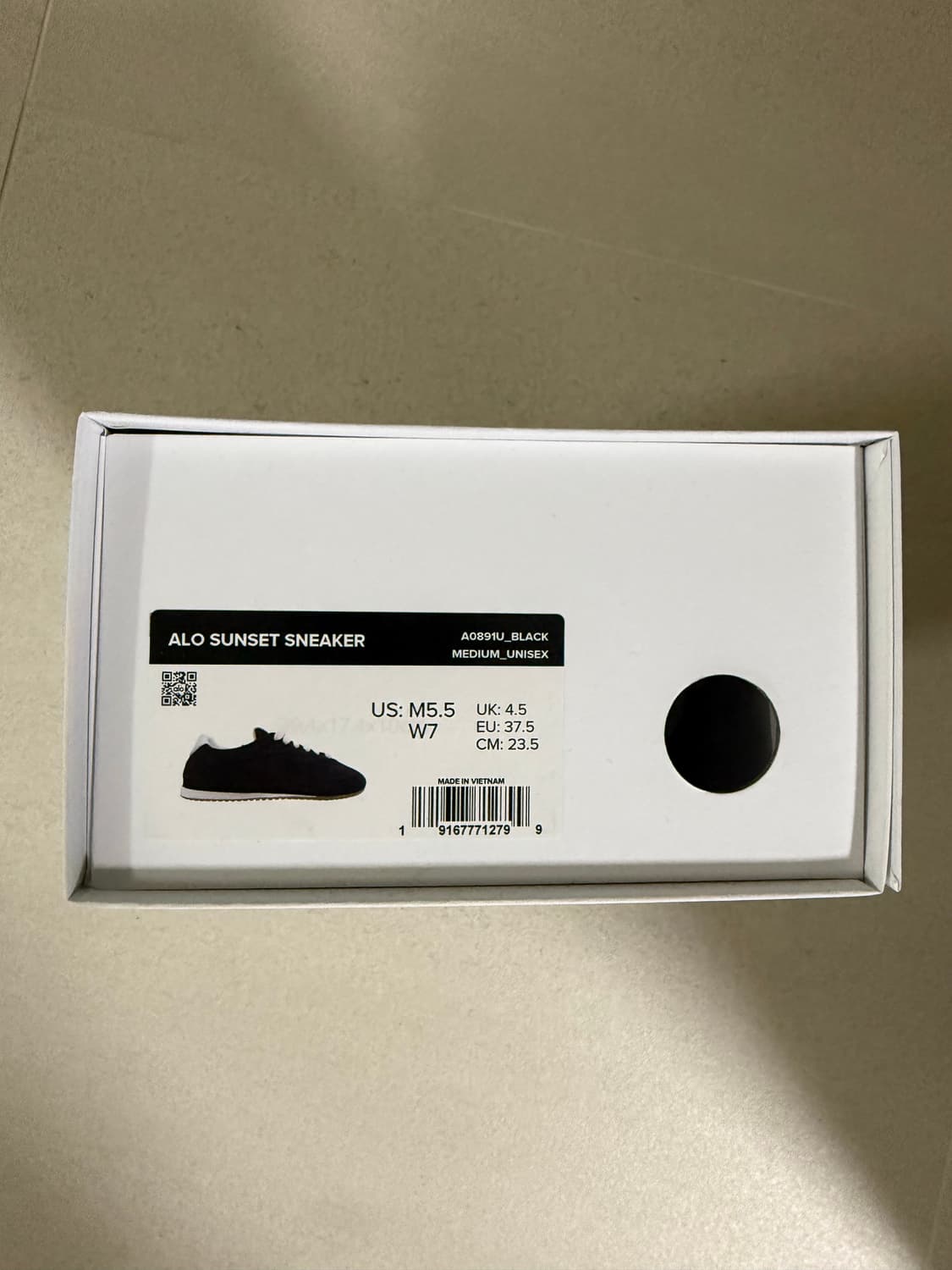 알로 선셋 스니커즈 블랙 235 상품이미지4