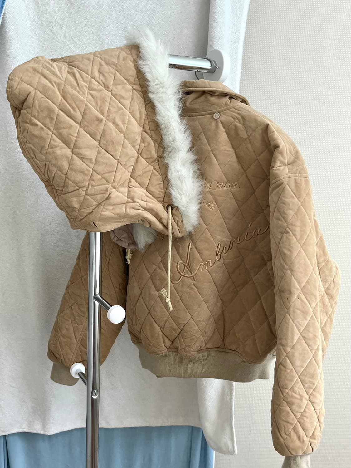 빈티지 블루종 퀼팅 점퍼 상품이미지9