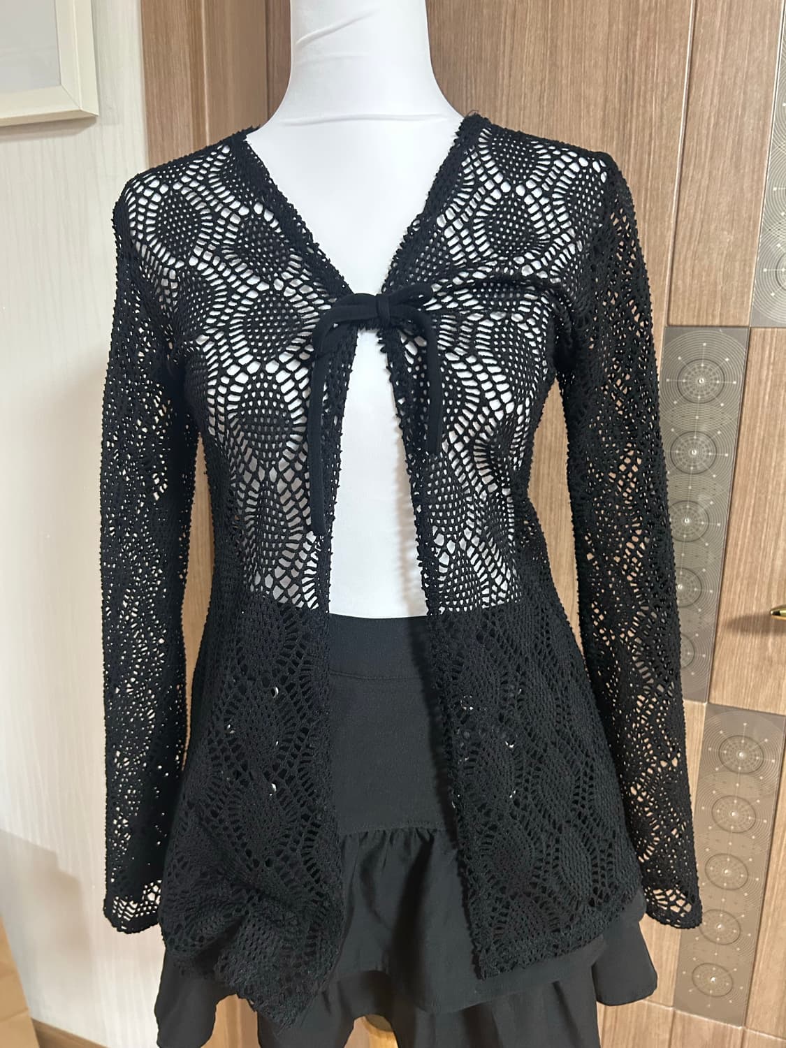 고스로리고딕공겜여주 블랙 가디건 상품이미지1