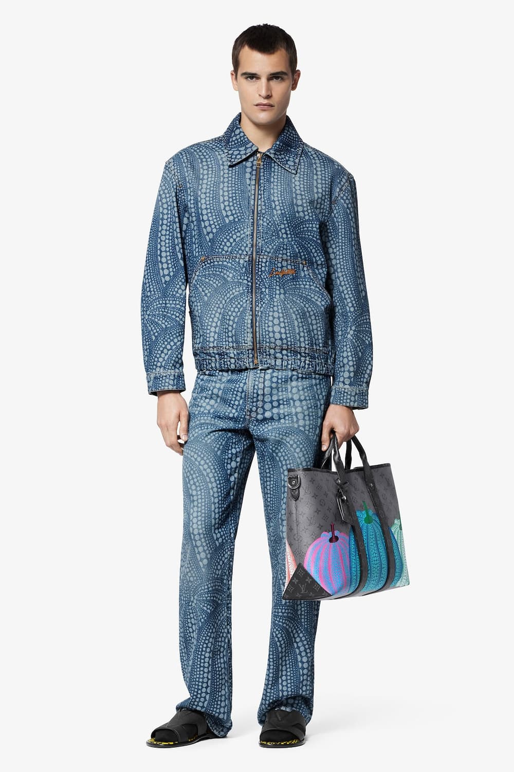 루이비통 쿠사마야요이 메인 컬렉션 데님 팬츠 상품이미지1