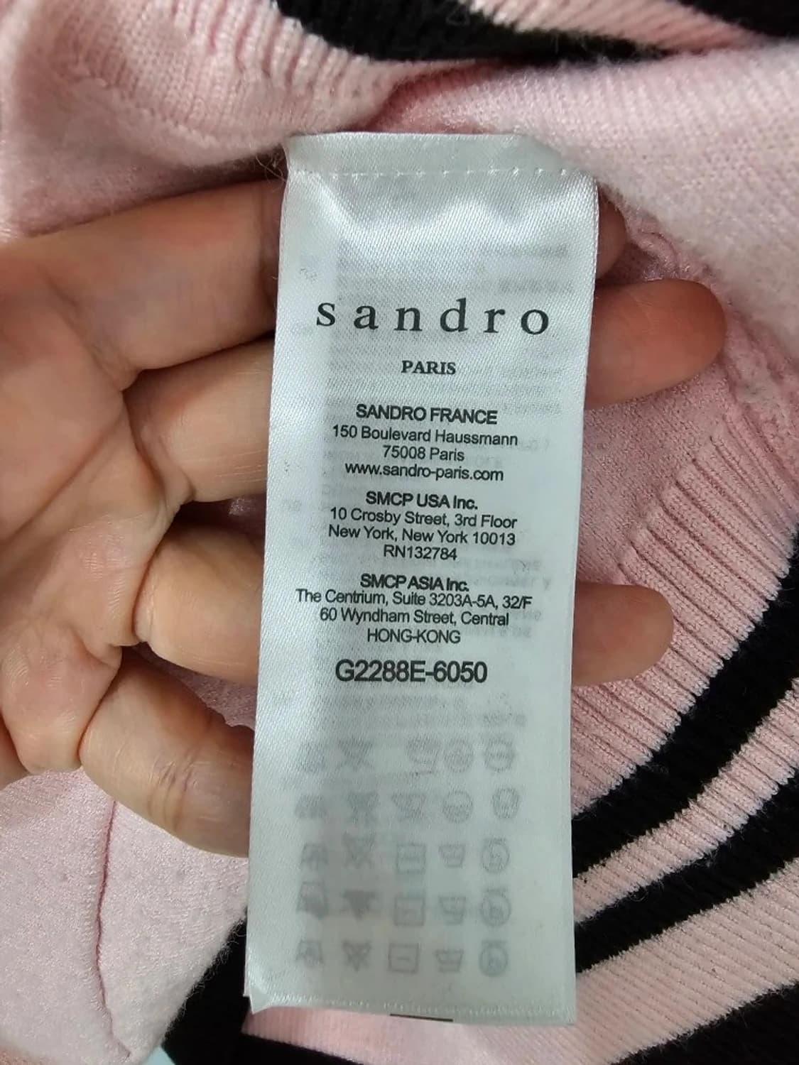 SANDRO 산드로 오버핏 핑크 가디건 F 상품이미지7