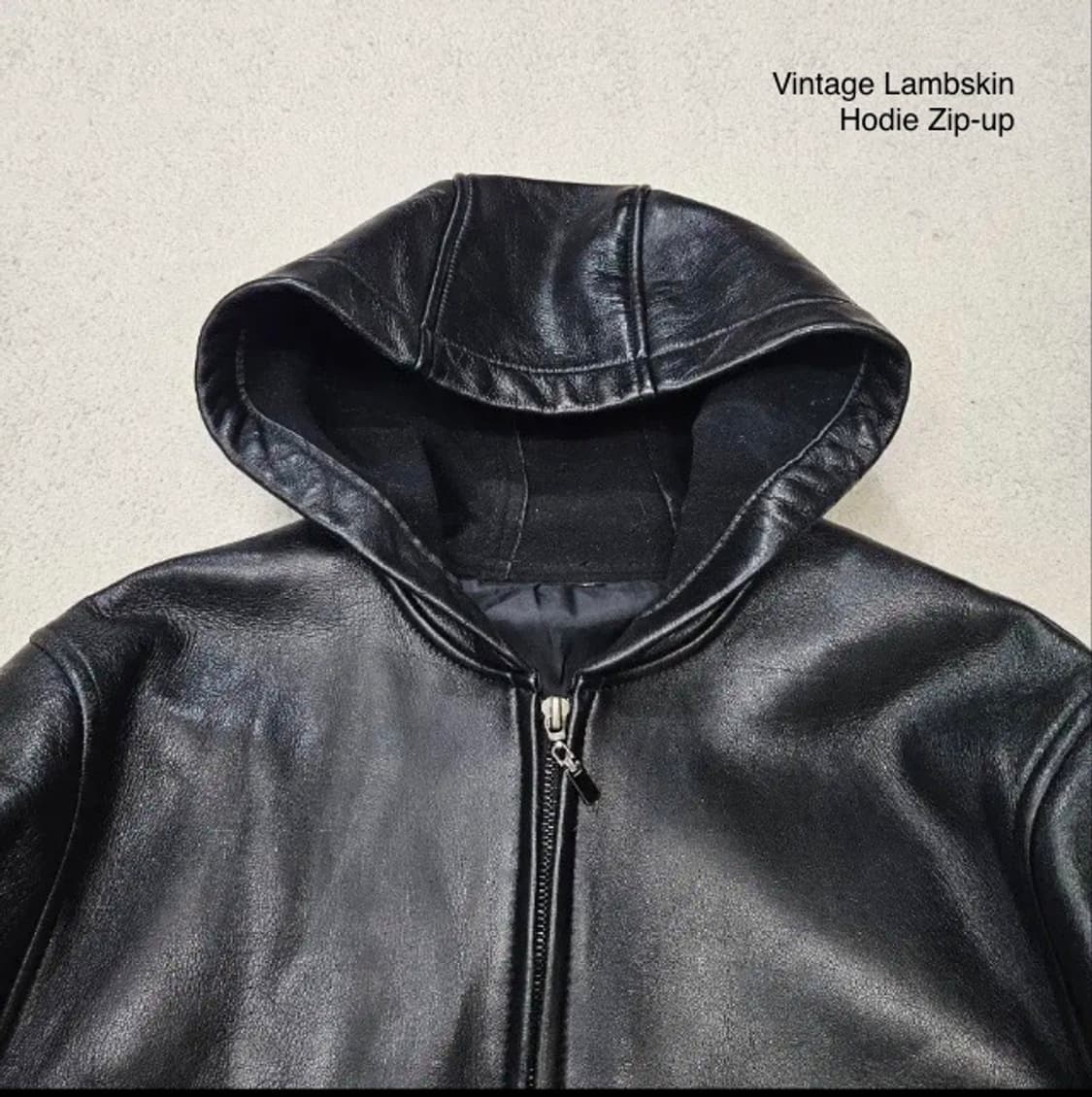 Vitage Lambskin Hodie Zip-up 상품이미지4