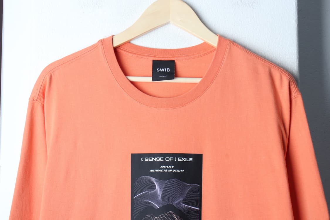 (XL-2XL) 스위브 반팔 티셔츠 그래픽 오렌지 올드스쿨-H32800 상품이미지3