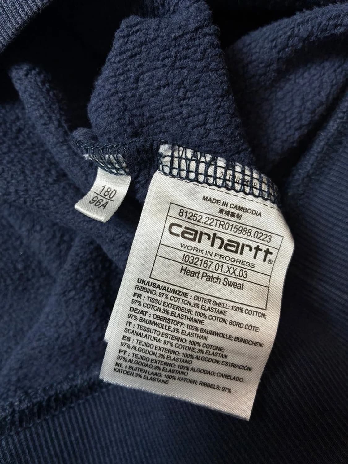 칼하트 wip 하트 패치 크루넥 맨투맨 PN8257 상품이미지7