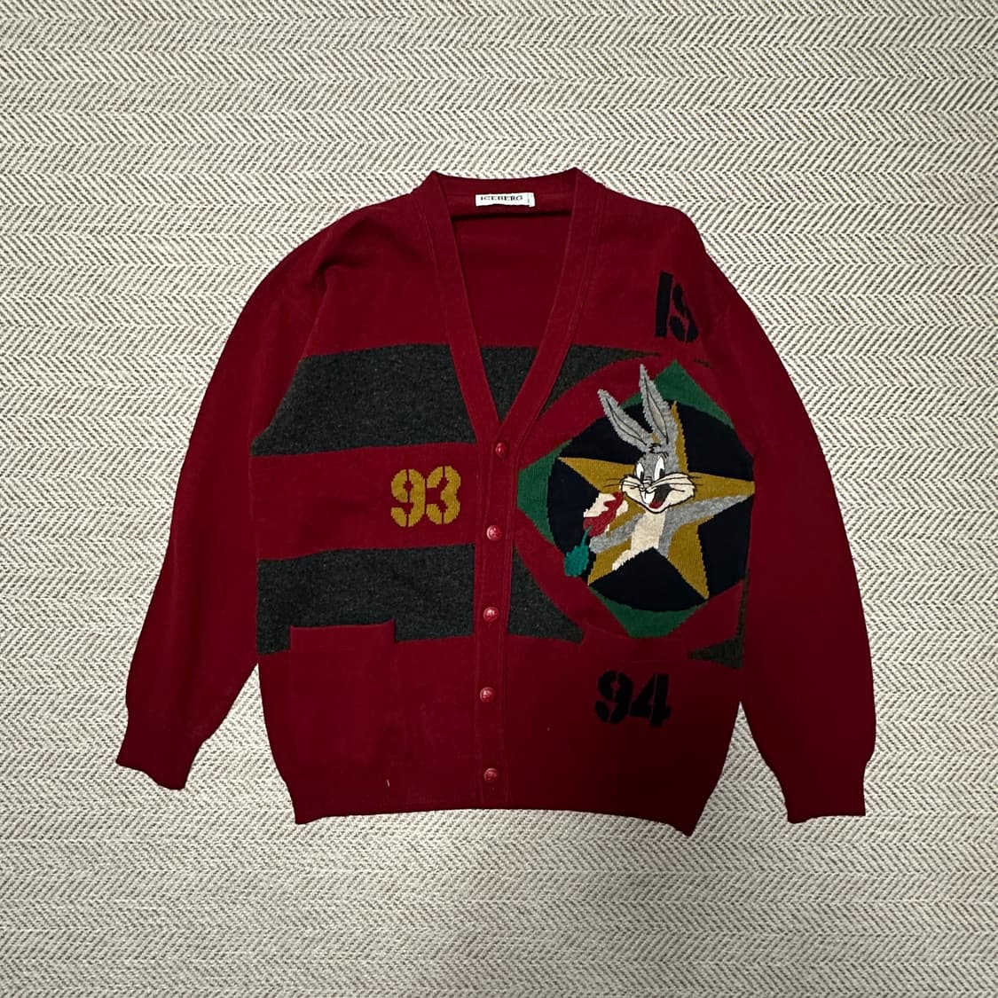 ICEBERG italy made bunny wool cardigan 상품이미지1