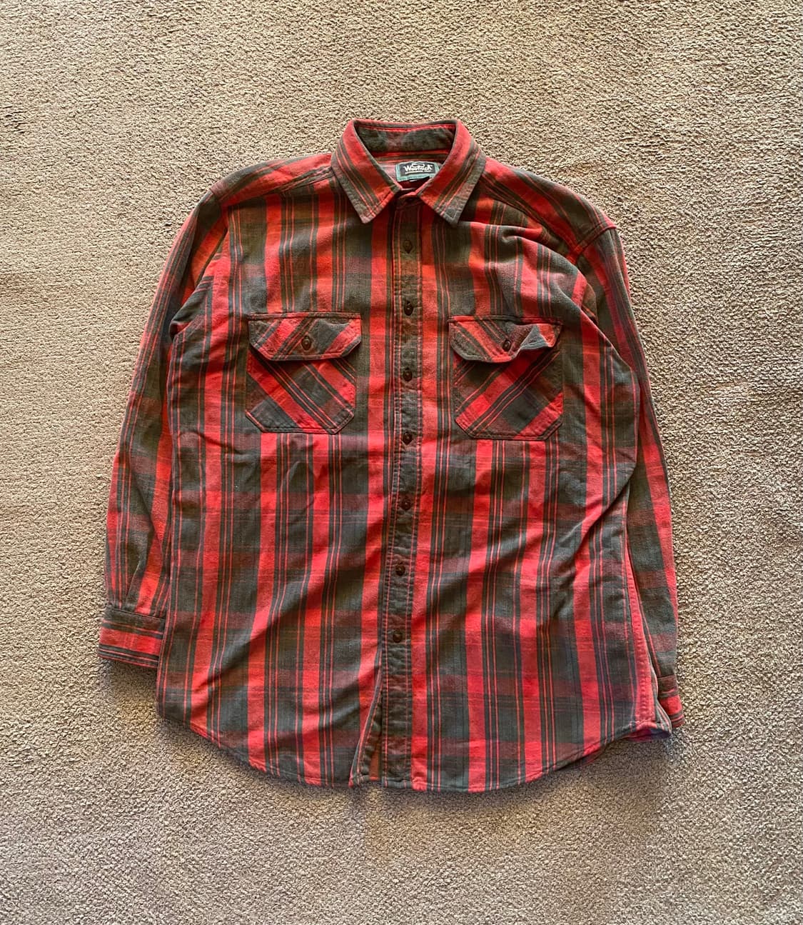 80's 울리치 헤비 플란넬 럼버잭 셔츠 L 상품이미지1