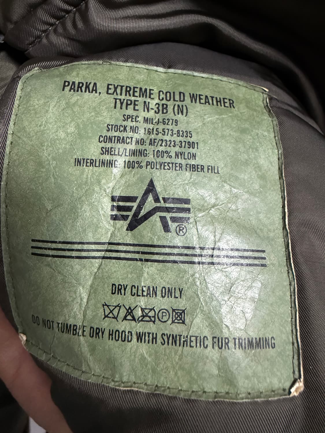 알파인더스트리 퍼 n-3b 파카 상품이미지4