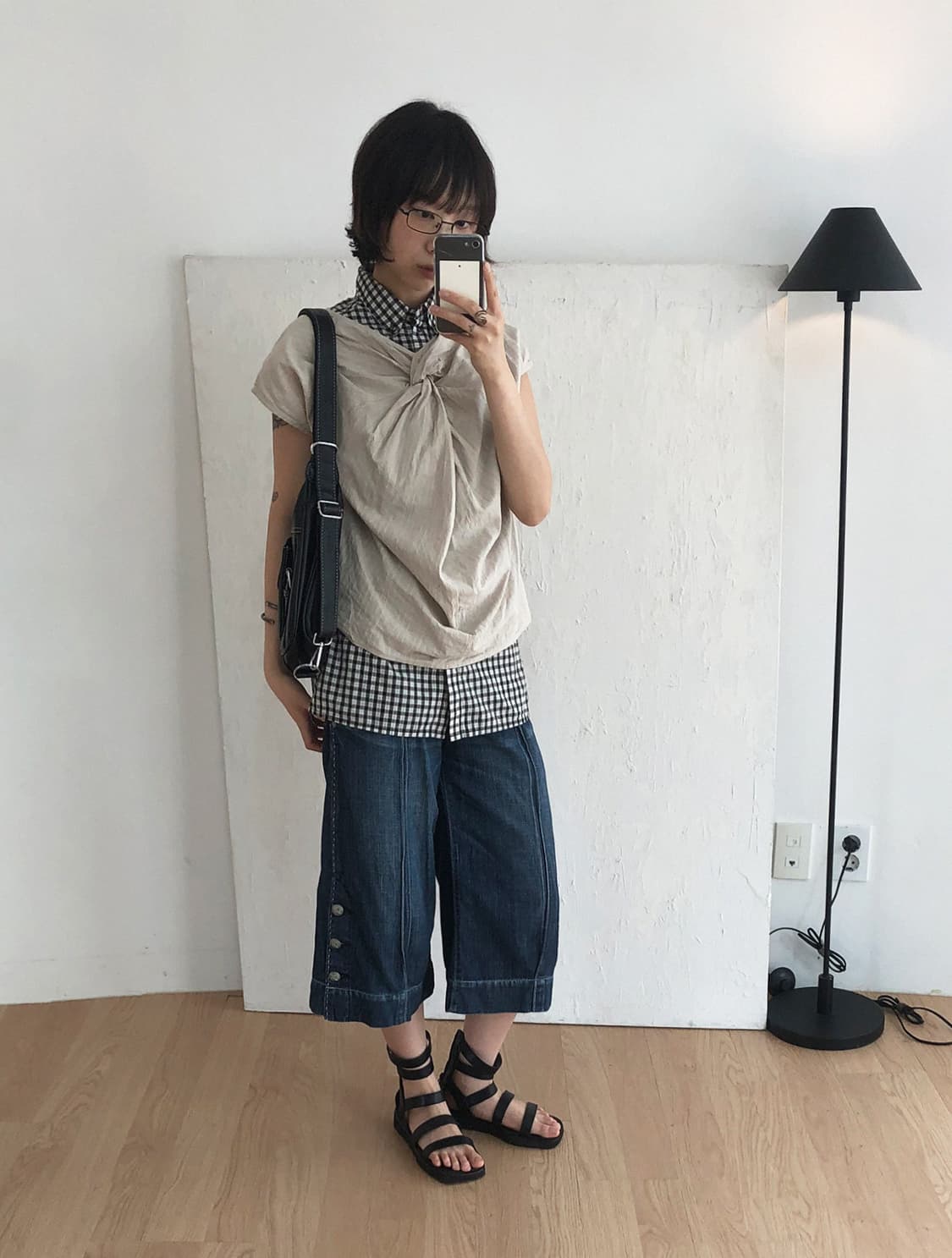 vintage twist front stripe top 상품이미지5
