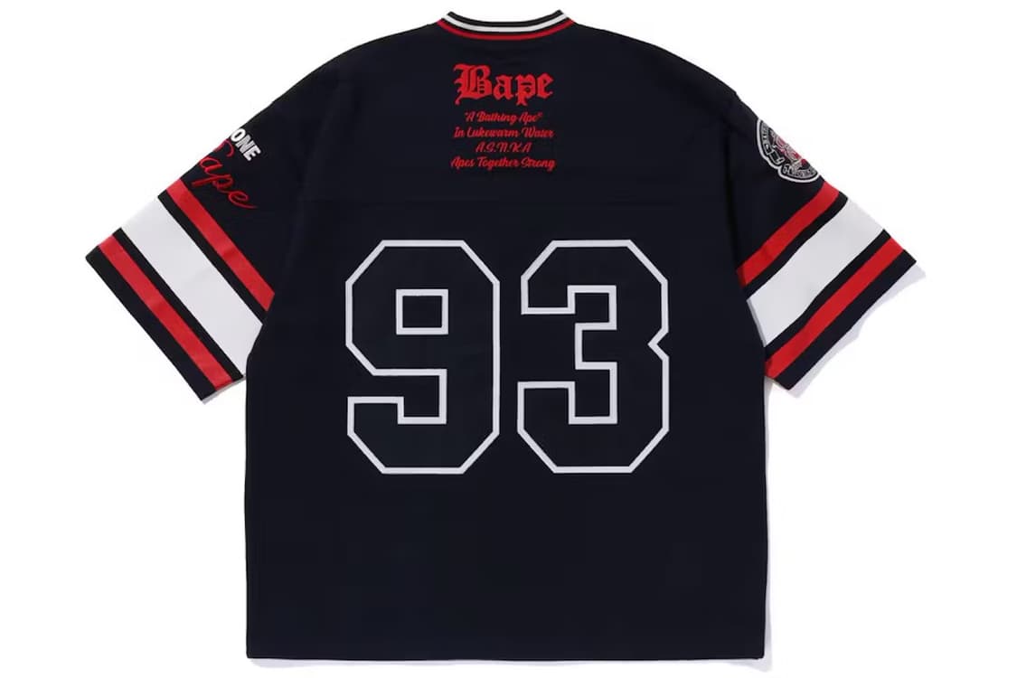 베이프 Football Jersey / XL / 컨디션 양호 상품이미지2