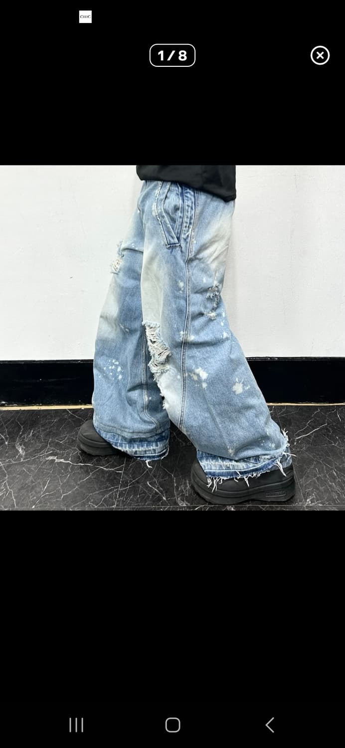 아더에러 24ss 데미지드 데님 상품이미지1