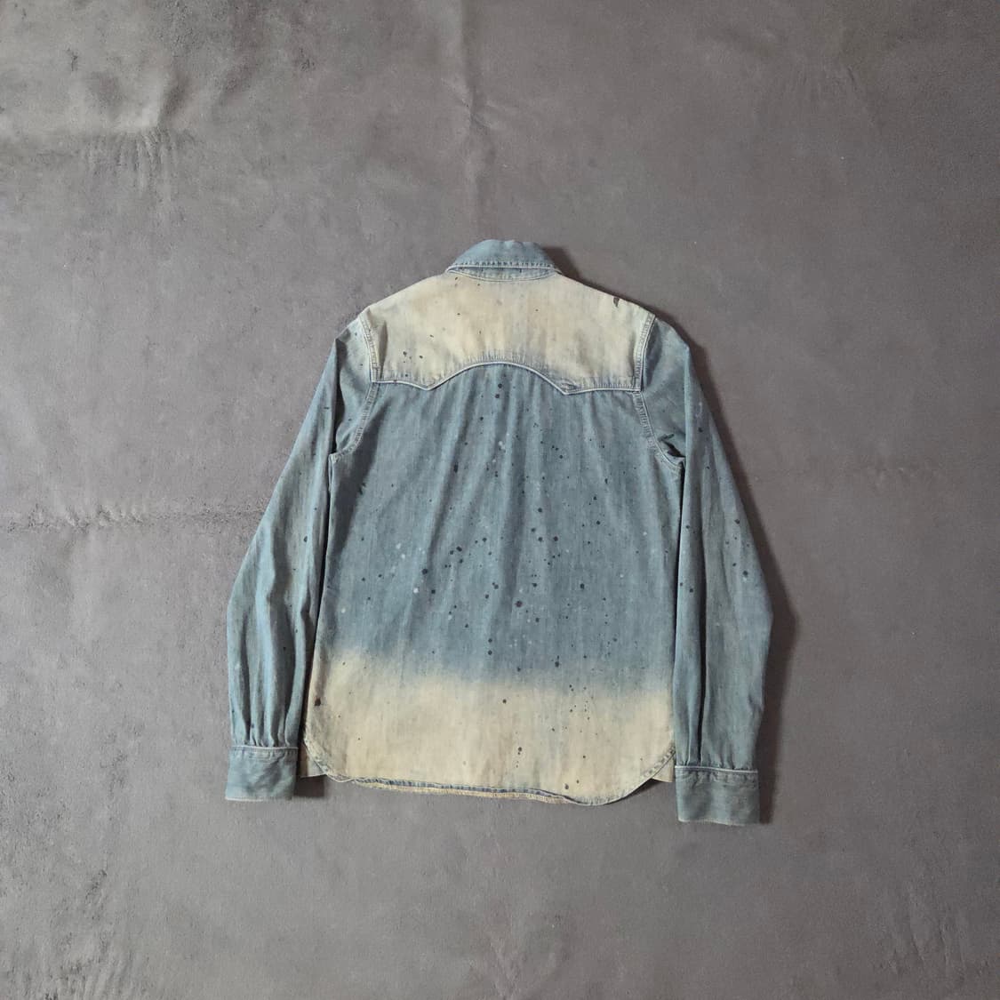 디스퀘어드2 페인팅 워시드 웨스턴 데님 셔츠 M 상품이미지7