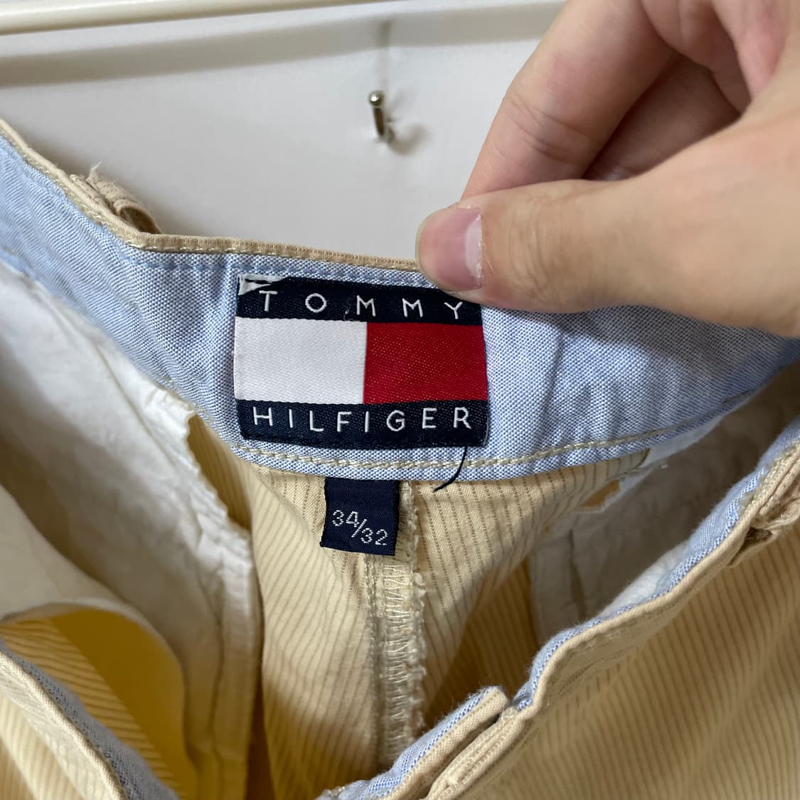 [ 34/32 ] 타미힐피거 남성 와이드 면 치노팬츠  상품이미지3