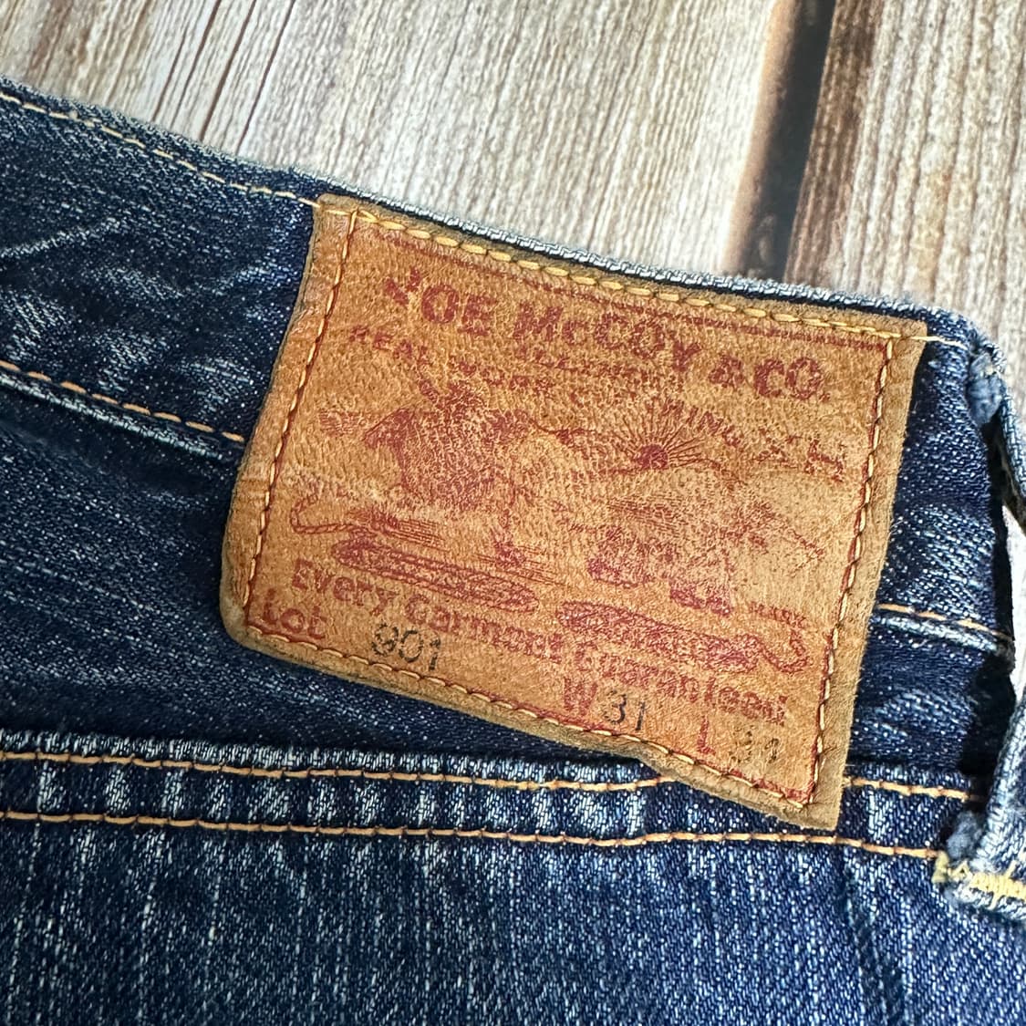 Joe McCoy 조맥코이 Lot. 901 대전모델 데님 팬츠 31사이즈 상품이미지10