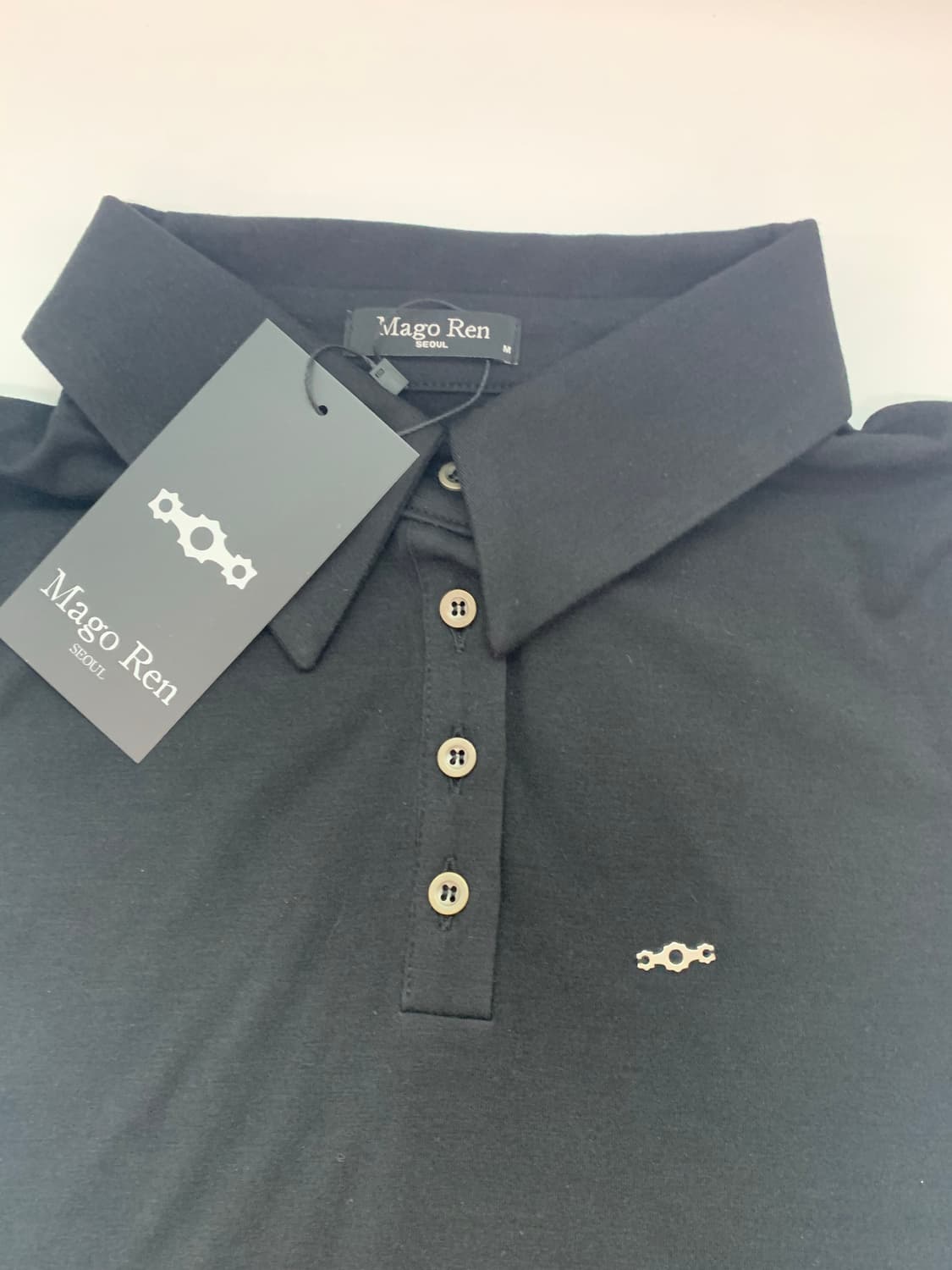 MAGOREN Metal Triclipse Polo Shirt BLACK 상품이미지7