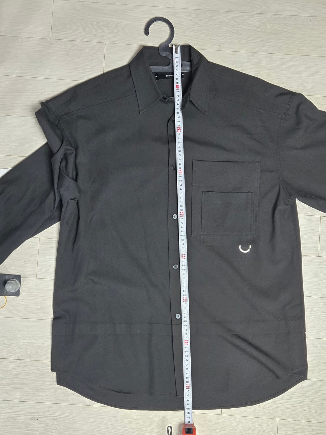 일꼬르소 오버핏 블랙 셔츠 상품이미지6