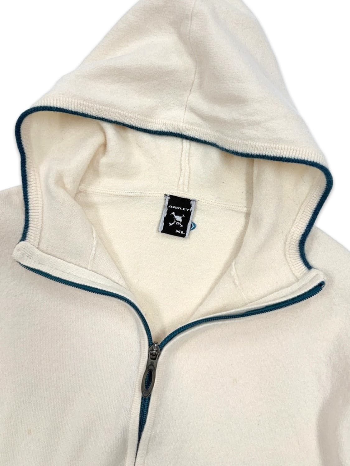 빈티지 Oakley 아이보리 니트 후드집업 상품이미지4