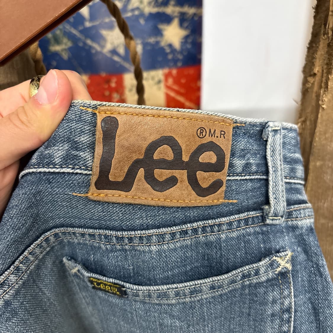 00s 리 라이더스 빈티지 페이딩 워싱 플레어 데님팬츠 N900   상품이미지7