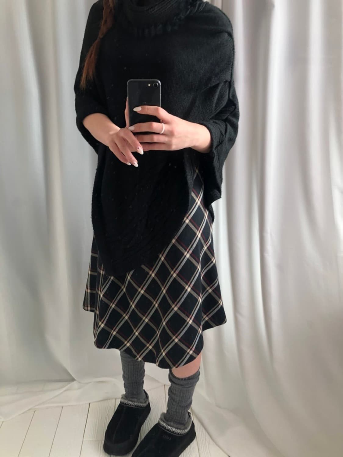 794. midi vintage check SK 상품이미지2