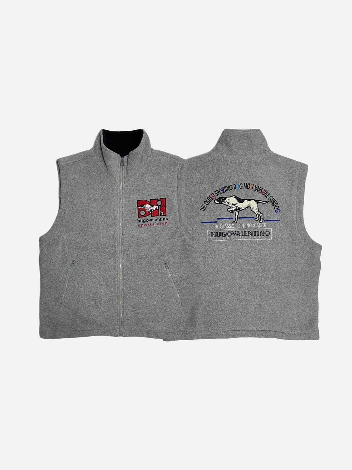 휴고 발렌티노 플리스 조끼 후리스 집업 상품이미지1