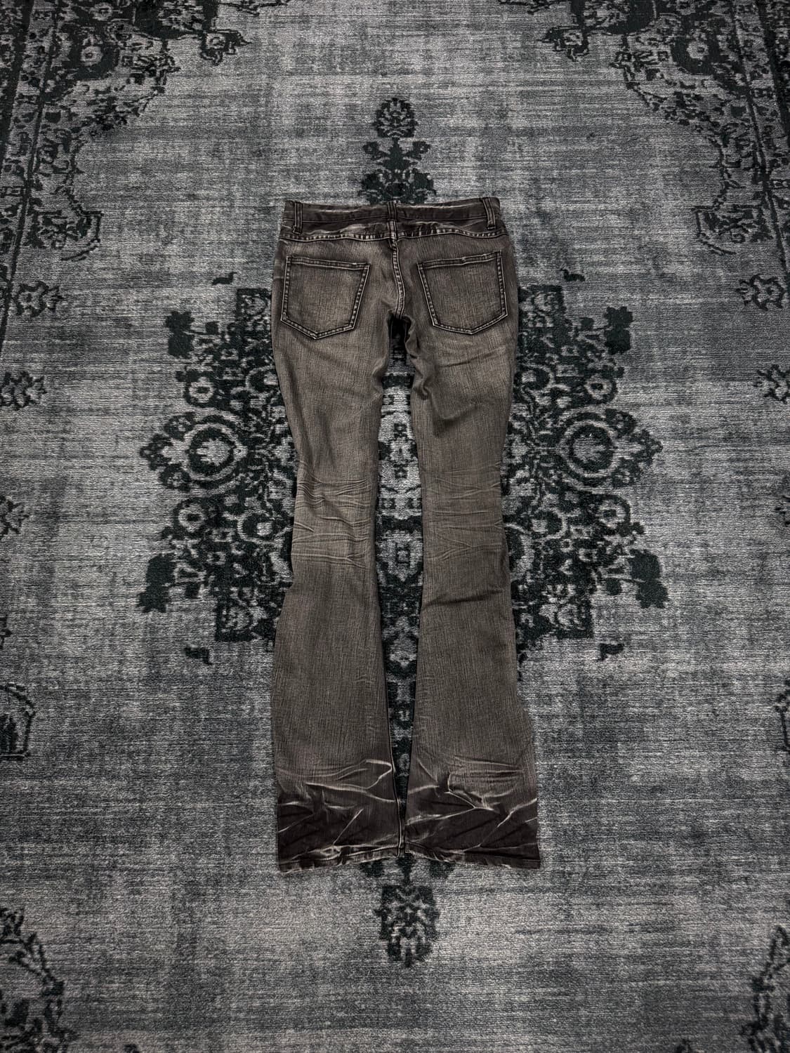 Schlussel 00s grey slim flared denim pan 상품이미지7