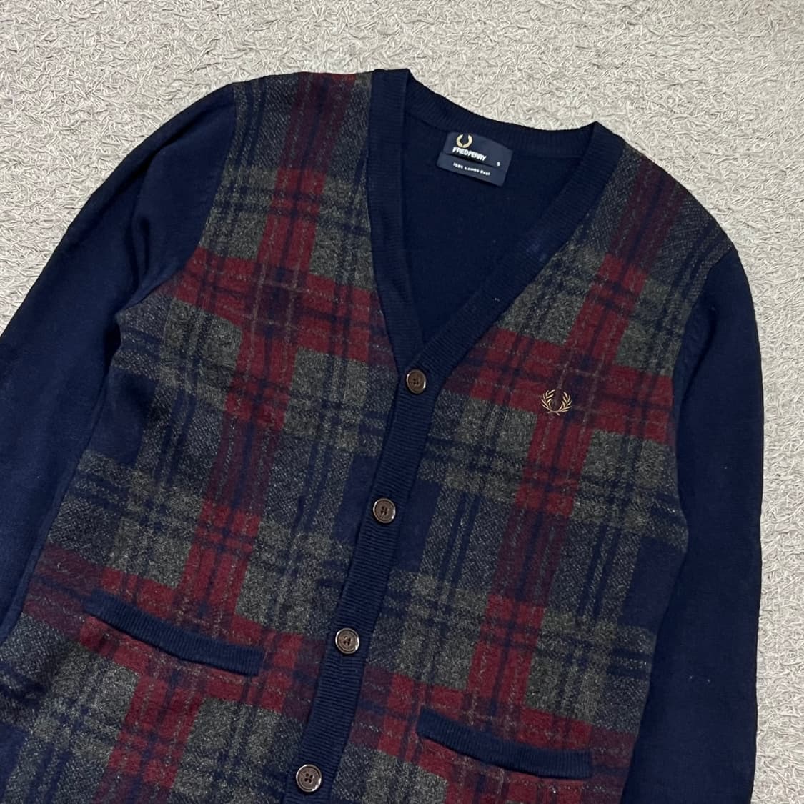 [90-95] 프레드페리 가디건 상품이미지1